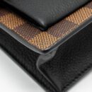 AAA Replica Louis Vuitton LV VAVIN CHAIN WALLET DAMIER EBENE CANVAS GHW