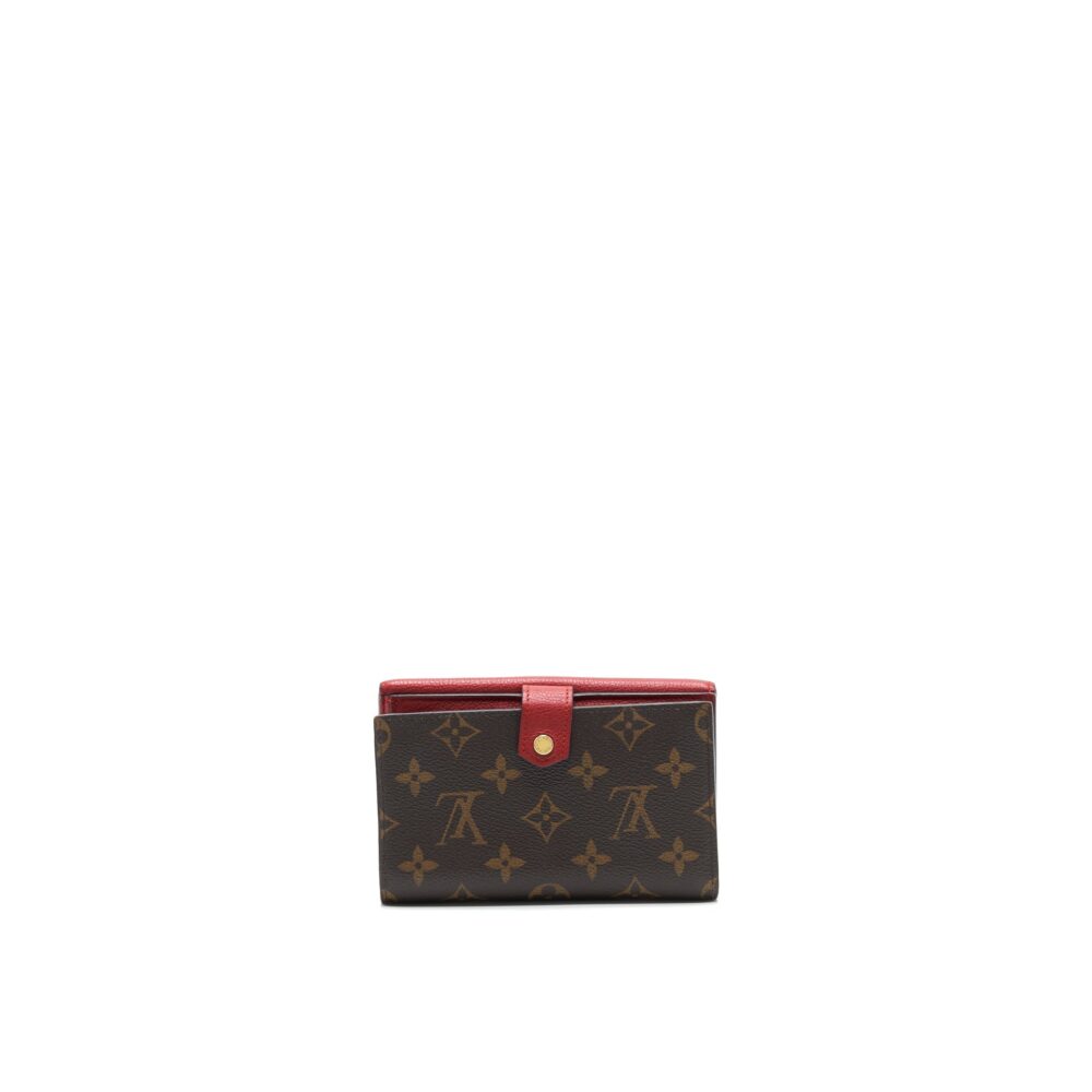 AAA Replica Louis Vuitton LV CERISE MONOGRAM CANVAS PALLAS COMPACT WALLET