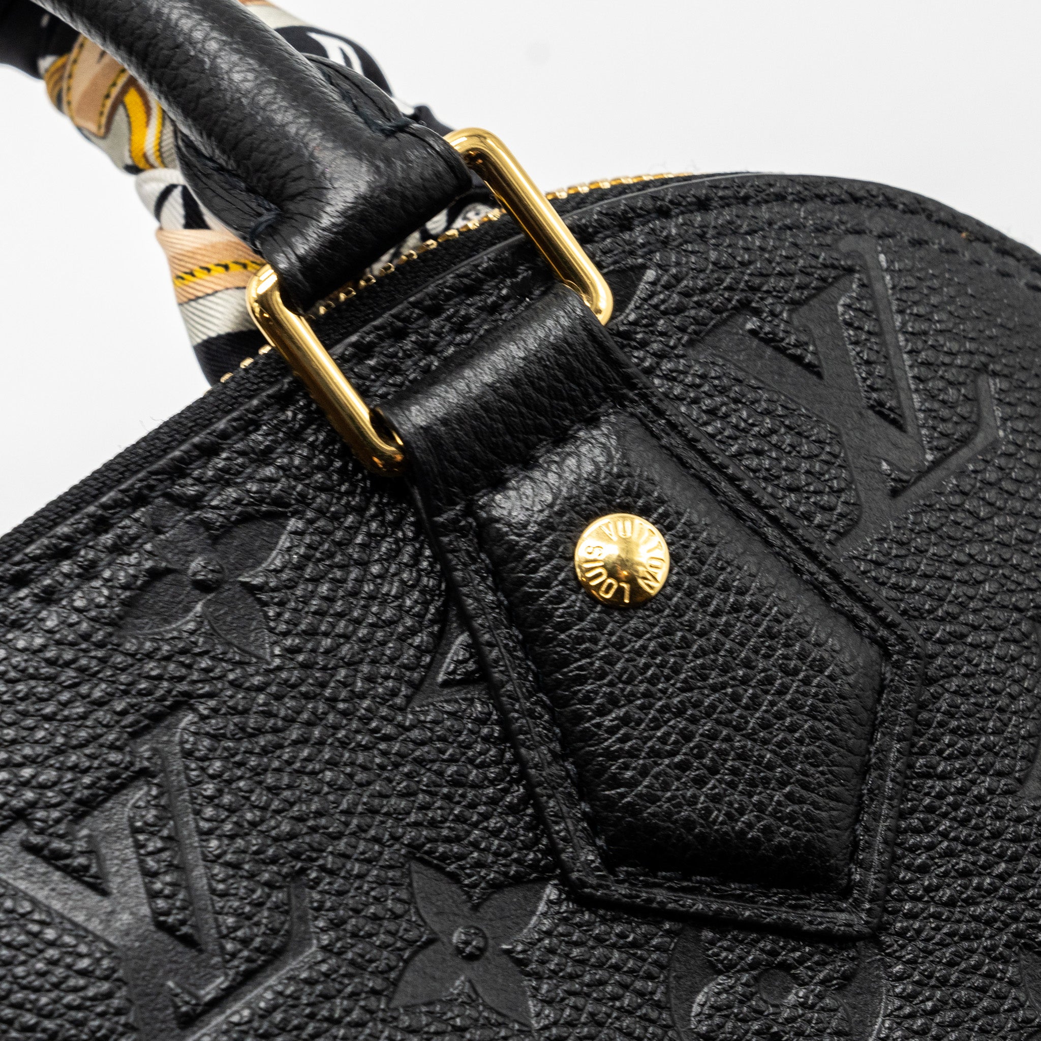 AAA Replica Louis Vuitton LV NEO ALMA BB MONOGRAM EMPREINTE LEATHER BLACK GHW(NEW VERSION)
