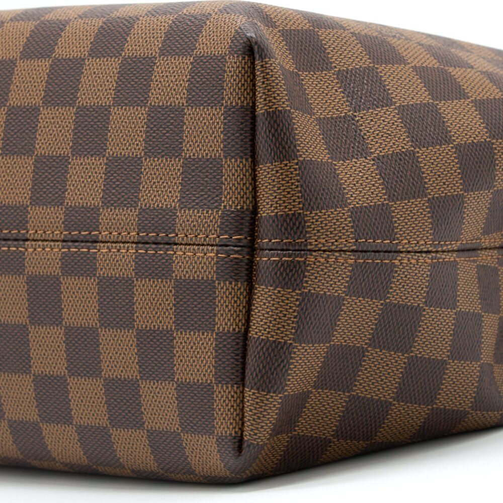 AAA Replica Louis Vuitton LV GRACEFUL MM DAMIER EBENE GHW
