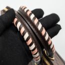 AAA Replica Louis Vuitton LV ALMA BB WITH BRAIDED HANDLES DAMIER EBENE CANVAS GHW