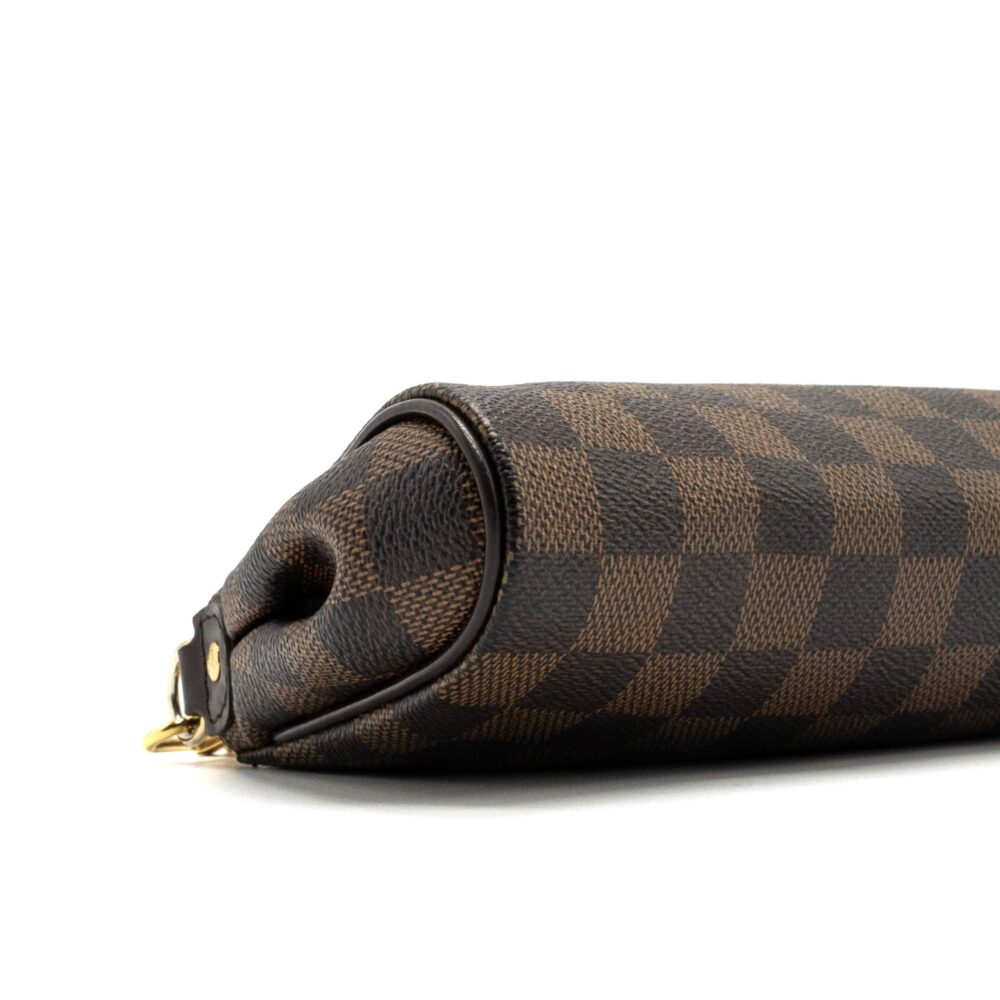 AAA Replica Louis Vuitton LV EVA POCHETTE DAMIER EBENE GHW