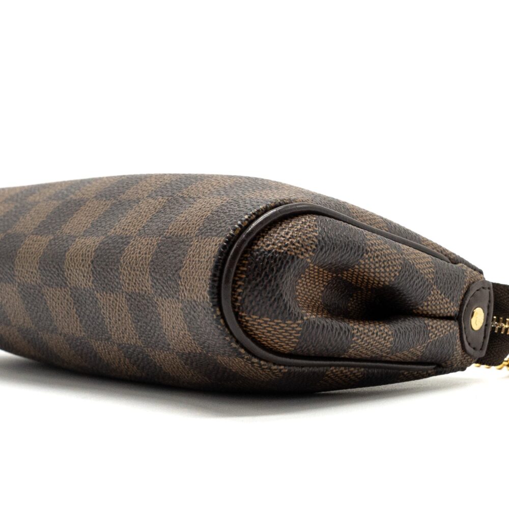 AAA Replica Louis Vuitton LV EVA POCHETTE DAMIER EBENE GHW