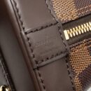 AAA Replica Louis Vuitton LV ALMA BB WITH BRAIDED HANDLES DAMIER EBENE CANVAS GHW
