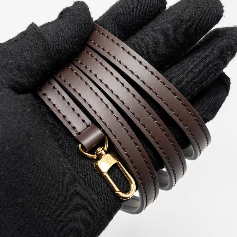 AAA Replica Louis Vuitton LV ALMA BB WITH BRAIDED HANDLES DAMIER EBENE CANVAS GHW
