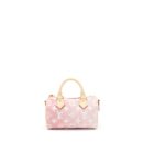 AAA Replica Louis Vuitton LV NANO SPEEDY MONOGRAM JACQUARD DENIM PINK