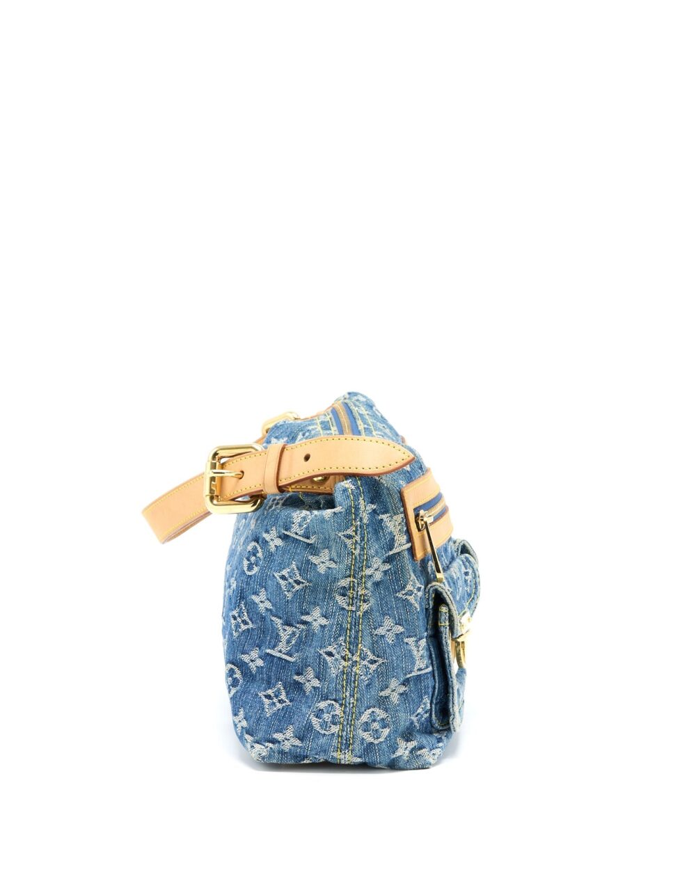 AAA Replica Louis Vuitton LV BUGGY BAG MONOGRAM DENIM GHW