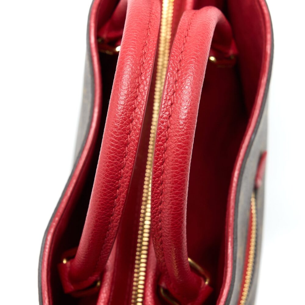 AAA Replica Louis Vuitton LV POPINCOURT PM BAG MONOGRAM CANVAS/CERISE GHW