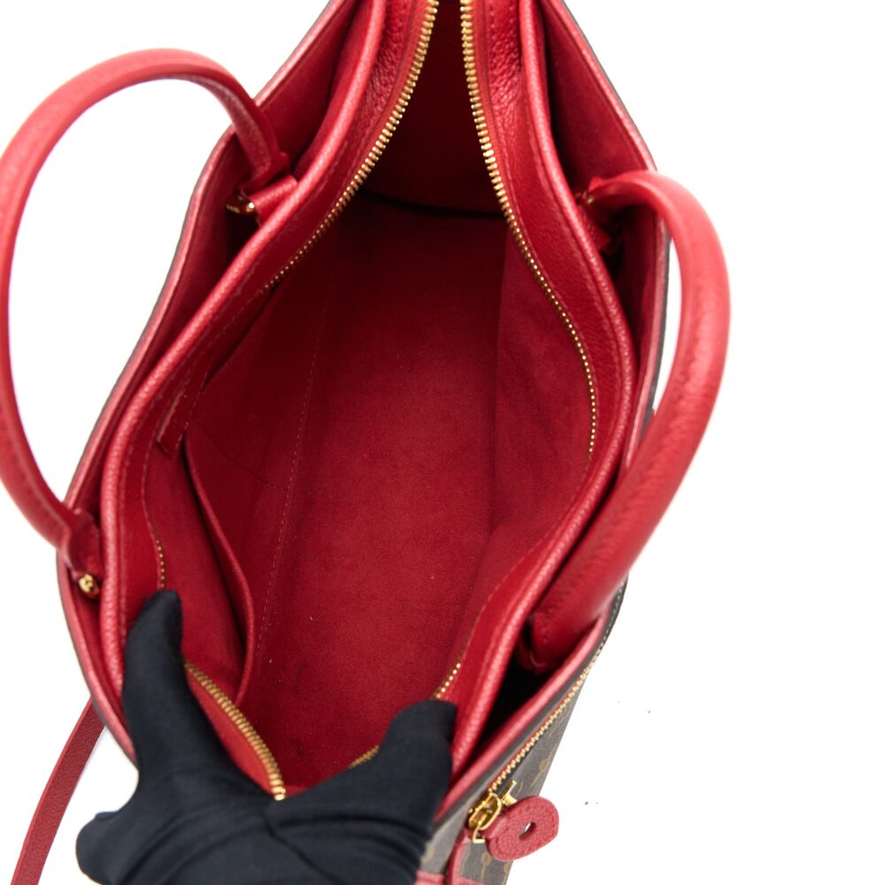 AAA Replica Louis Vuitton LV POPINCOURT PM BAG MONOGRAM CANVAS/CERISE GHW