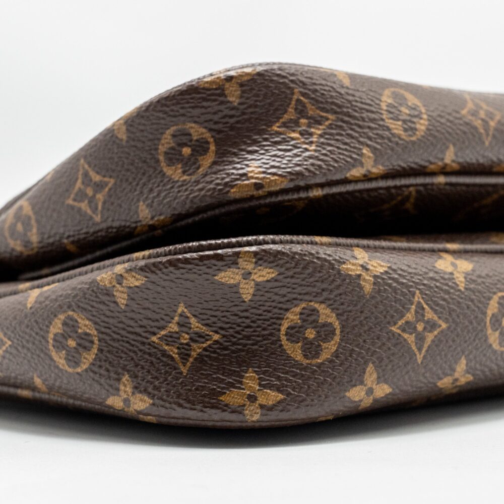 AAA Replica Louis Vuitton LV MULTI POCHETTE MONOGRAM CANVAS / KHAKI STRAP GHW