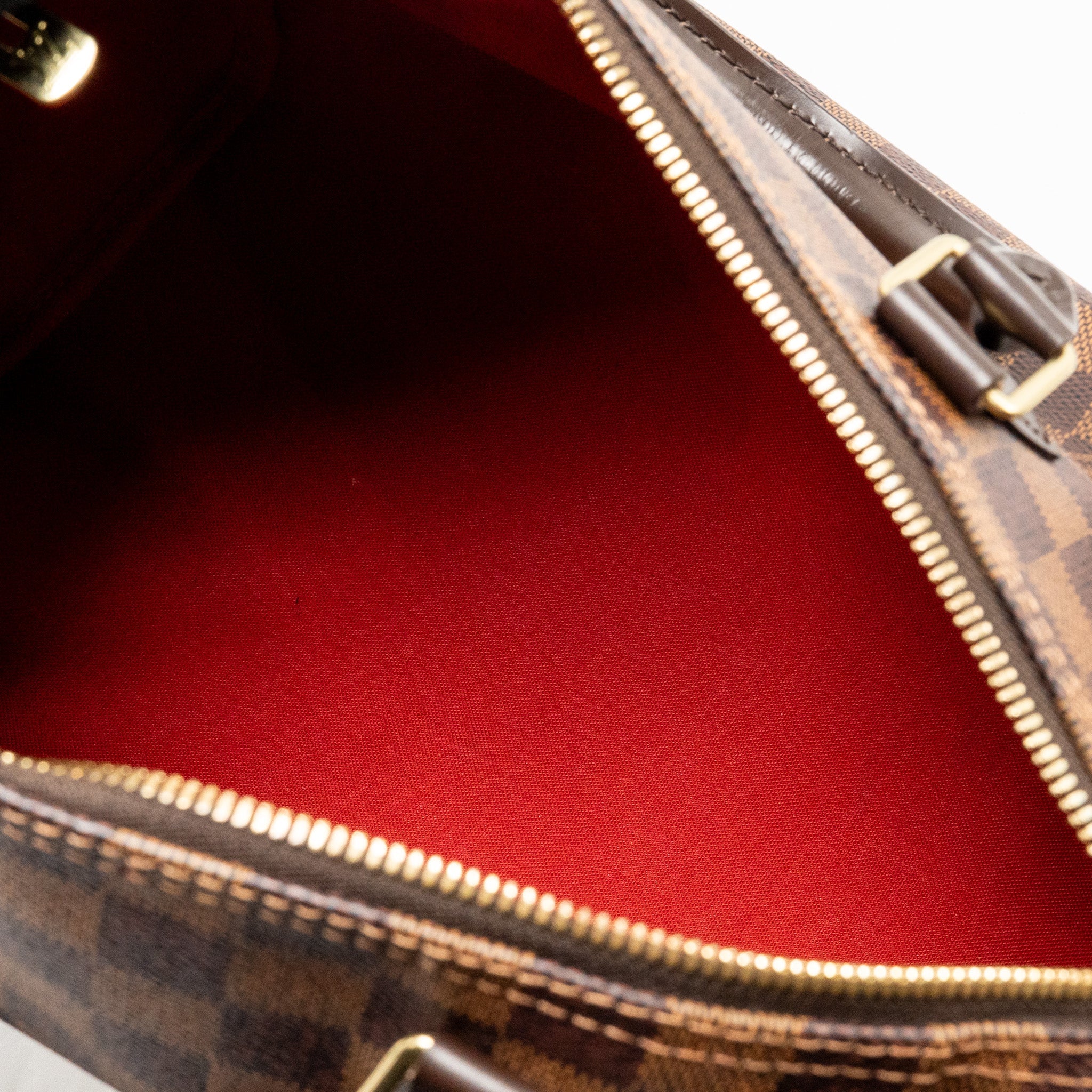 AAA Replica Louis Vuitton LV SPEEDY BANDOULIERE 30 DAMIER EBENE CANVAS GHW