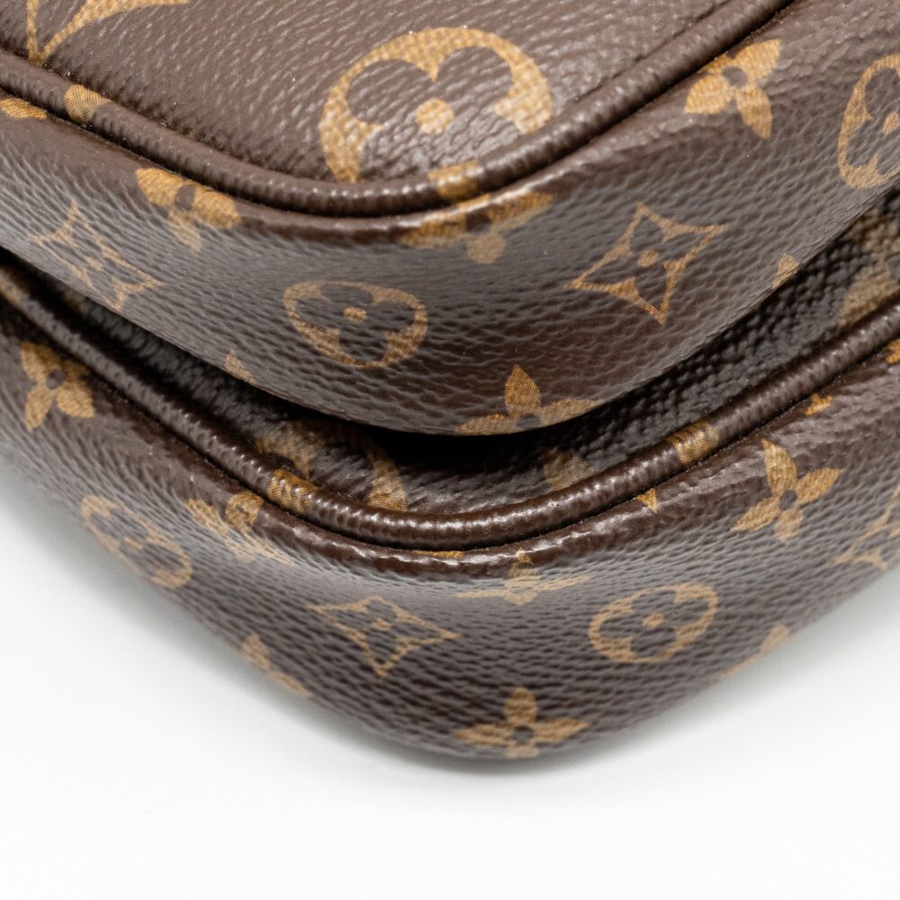 AAA Replica Louis Vuitton LV MULTI POCHETTE MONOGRAM CANVAS / KHAKI STRAP GHW