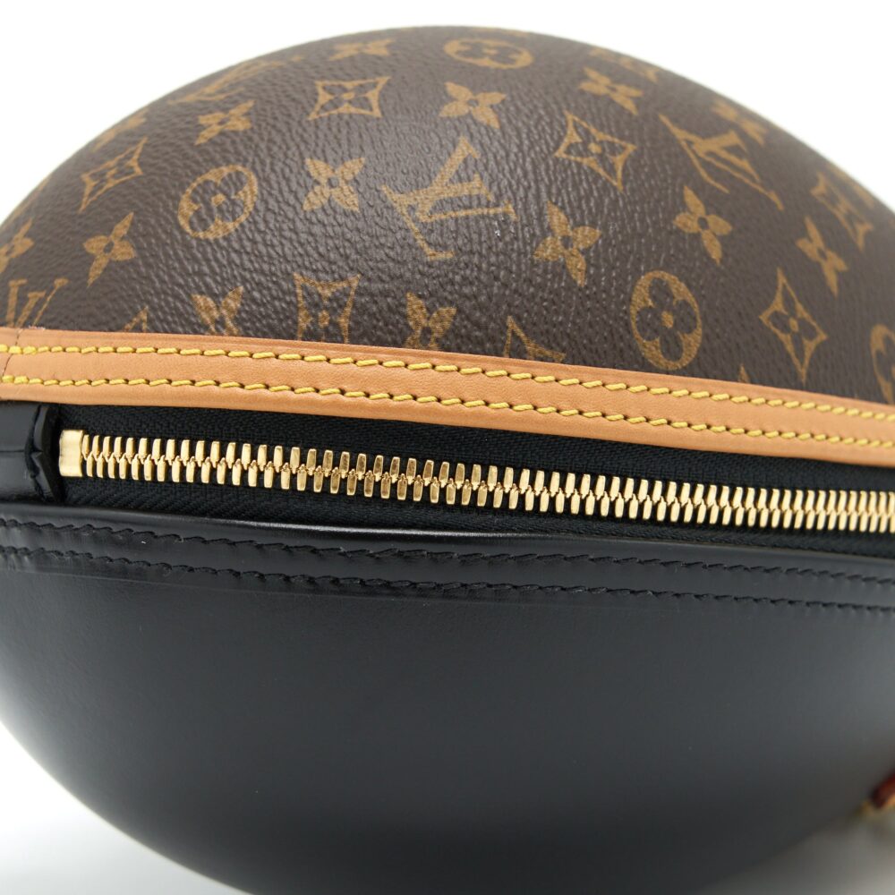 AAA Replica Louis Vuitton LV EGG BAG MONOGRAM CANVAS/BLACK GHW