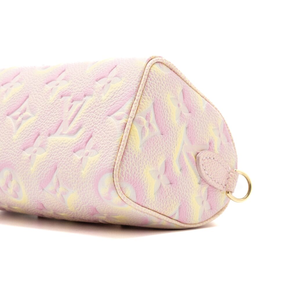 AAA Replica Louis Vuitton LV NANO SPEEDY MONOGRAM EMPREINTE PINK/MULTICOLOUR GHW (NEW VERSION)