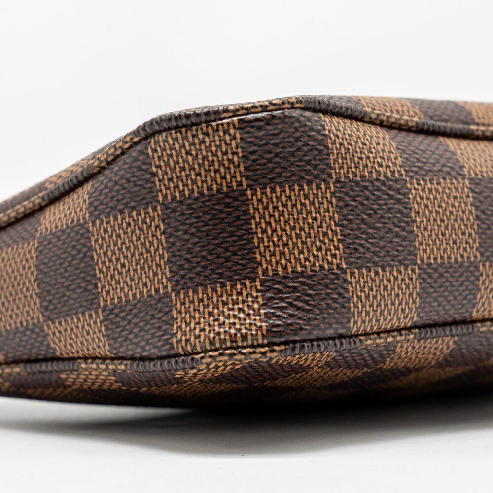 AAA Replica Louis Vuitton LV POCHETTE ACCESSOIRES DAMIER EBENE CANVAS GHW