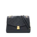AAA Replica Louis Vuitton LV SAINT GERMAIN CHAIN EMPREINTE BLACK GHW