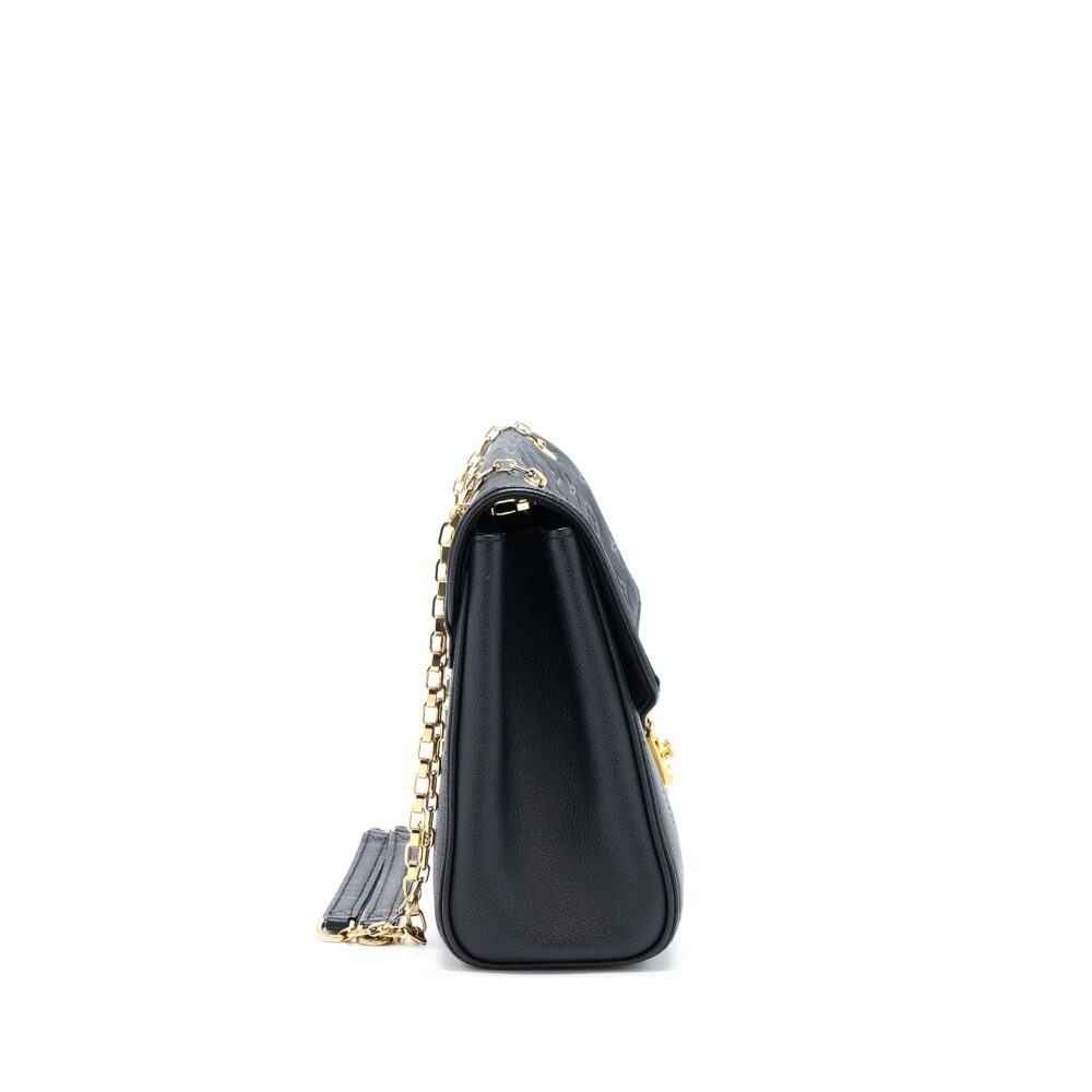 AAA Replica Louis Vuitton LV SAINT GERMAIN CHAIN EMPREINTE BLACK GHW