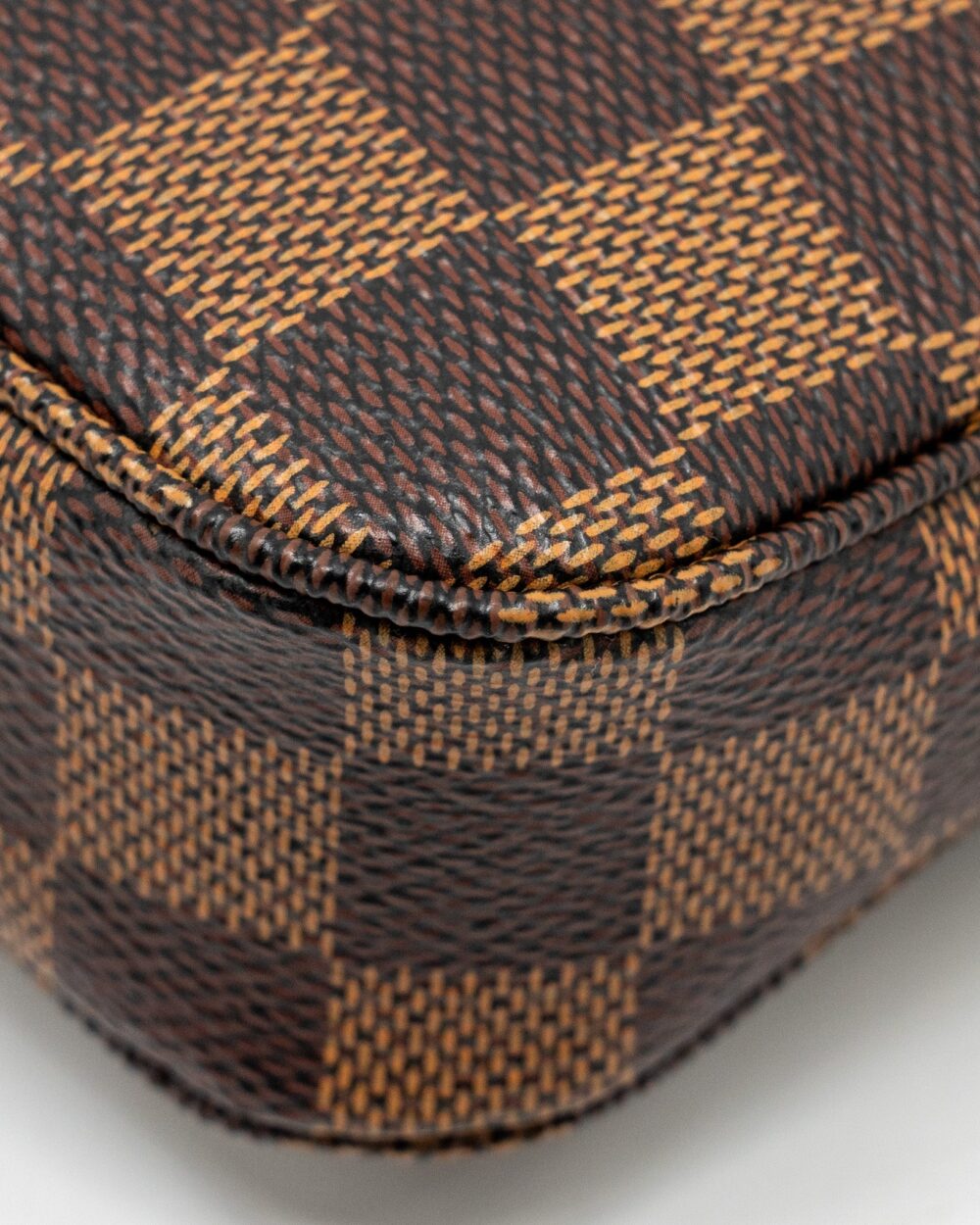 AAA Replica Louis Vuitton LV POCHETTE ACCESSOIRES DAMIER EBENE CANVAS GHW