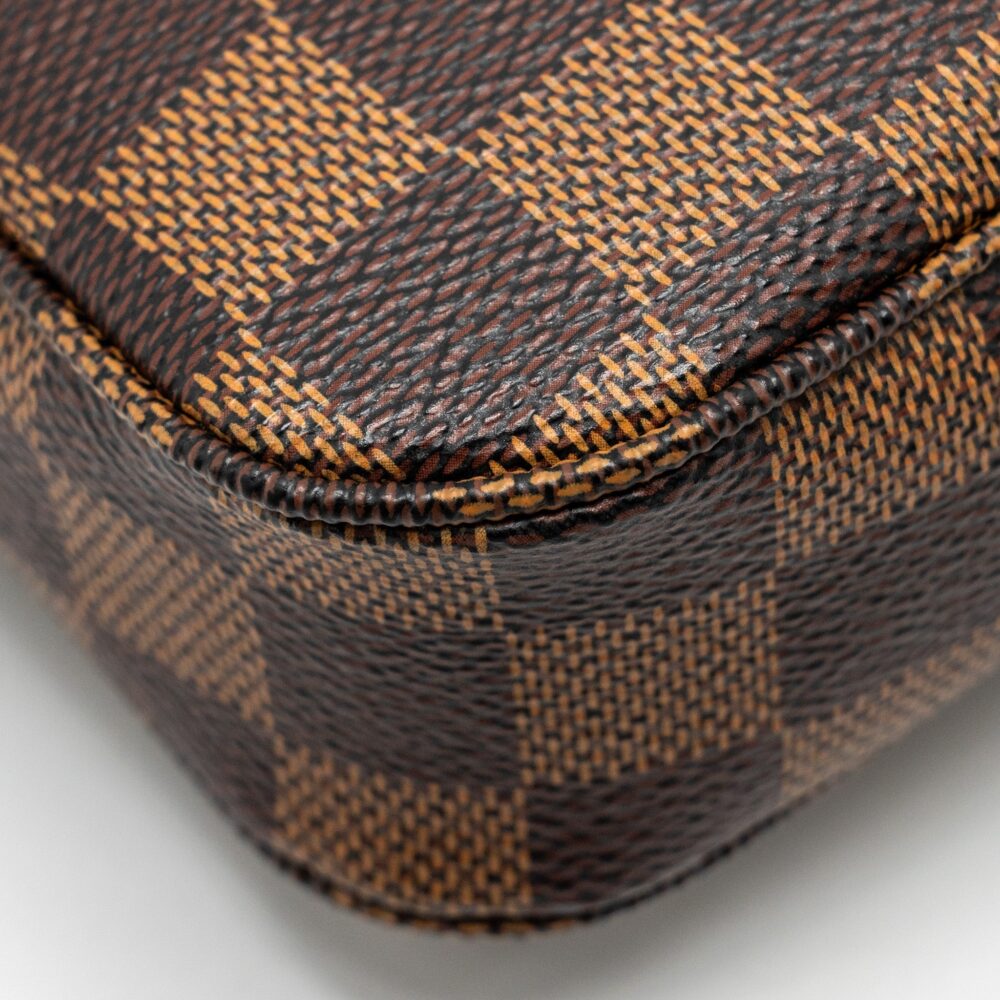 AAA Replica Louis Vuitton LV POCHETTE ACCESSOIRES DAMIER EBENE CANVAS GHW
