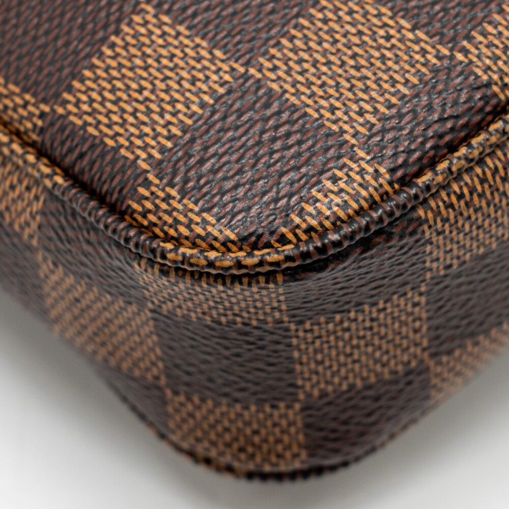 AAA Replica Louis Vuitton LV POCHETTE ACCESSOIRES DAMIER EBENE CANVAS GHW