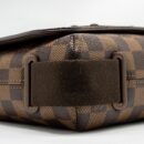 AAA Replica Louis Vuitton LV BROOKLYN PM MESSENGER BAG DAMIER EBENE CANVAS BROWN HARDWARE
