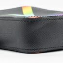 AAA Replica Louis Vuitton LV DANUBE MESSENGER BAG TAIGA BLACK/RAINBOW BLACK HARDWARE