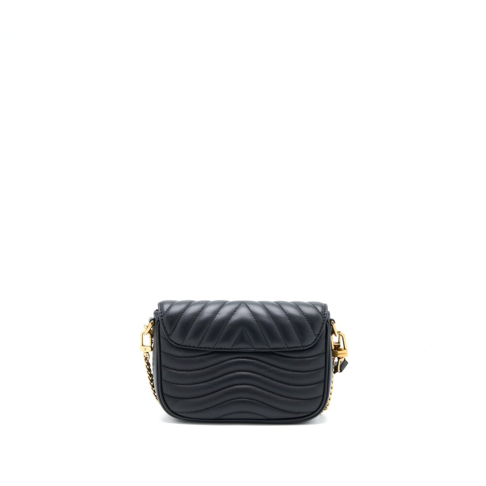 AAA Replica Louis Vuitton LV NEW WAVE MULTI-POCHETTE CALFSKIN BLACK GHW