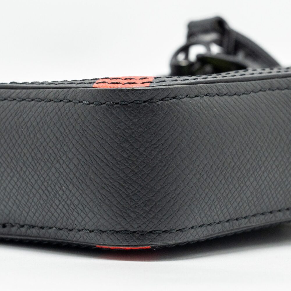 AAA Replica Louis Vuitton LV DANUBE MESSENGER BAG TAIGA BLACK/RAINBOW BLACK HARDWARE