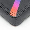 AAA Replica Louis Vuitton LV DANUBE MESSENGER BAG TAIGA BLACK/RAINBOW BLACK HARDWARE