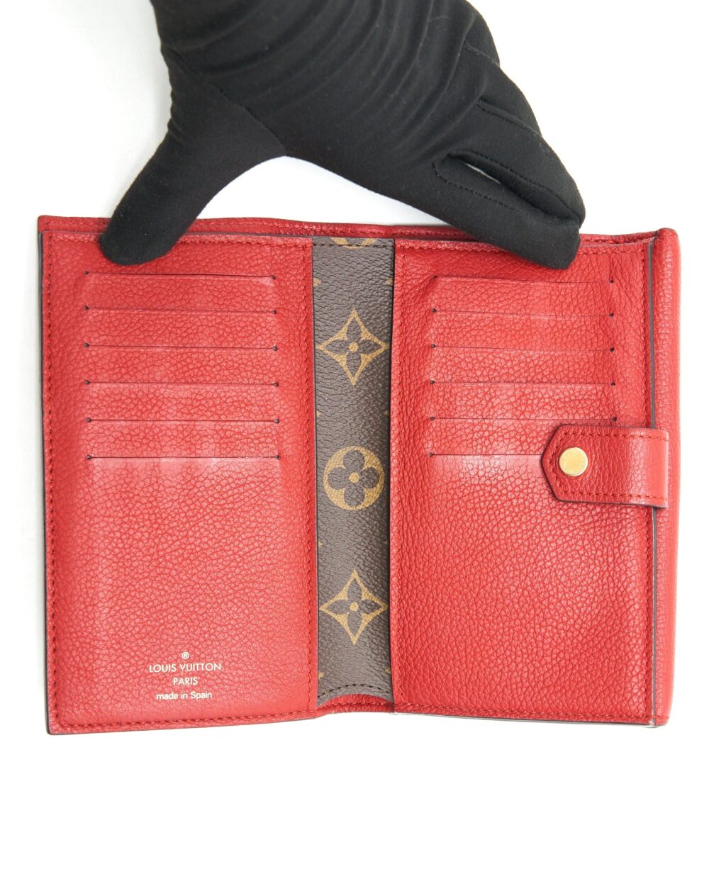 AAA Replica Louis Vuitton LV CERISE MONOGRAM CANVAS PALLAS COMPACT WALLET
