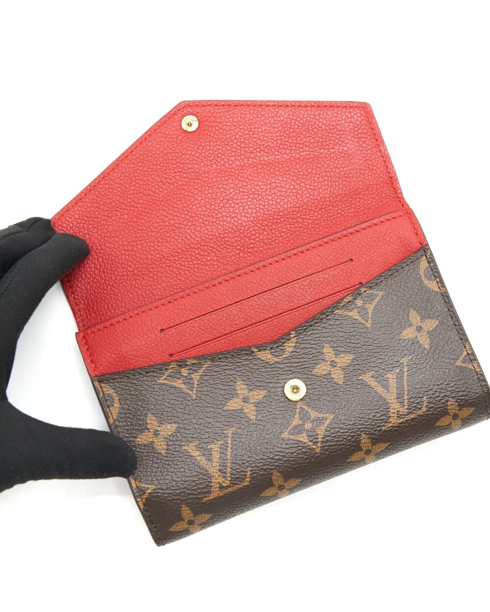 AAA Replica Louis Vuitton LV CERISE MONOGRAM CANVAS PALLAS COMPACT WALLET