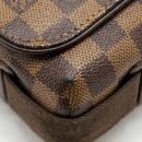 AAA Replica Louis Vuitton LV BROOKLYN PM MESSENGER BAG DAMIER EBENE CANVAS BROWN HARDWARE