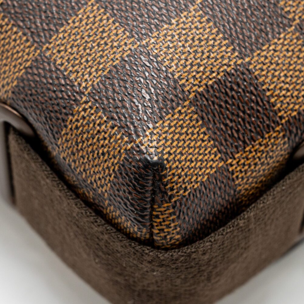 AAA Replica Louis Vuitton LV BROOKLYN PM MESSENGER BAG DAMIER EBENE CANVAS BROWN HARDWARE