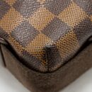 AAA Replica Louis Vuitton LV BROOKLYN PM MESSENGER BAG DAMIER EBENE CANVAS BROWN HARDWARE