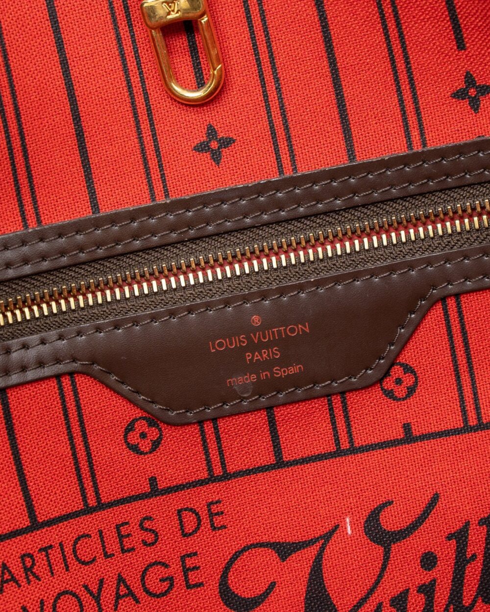 AAA Replica Louis Vuitton LV NEVERFULL MM DAMIER EBENE CANVAS GHW