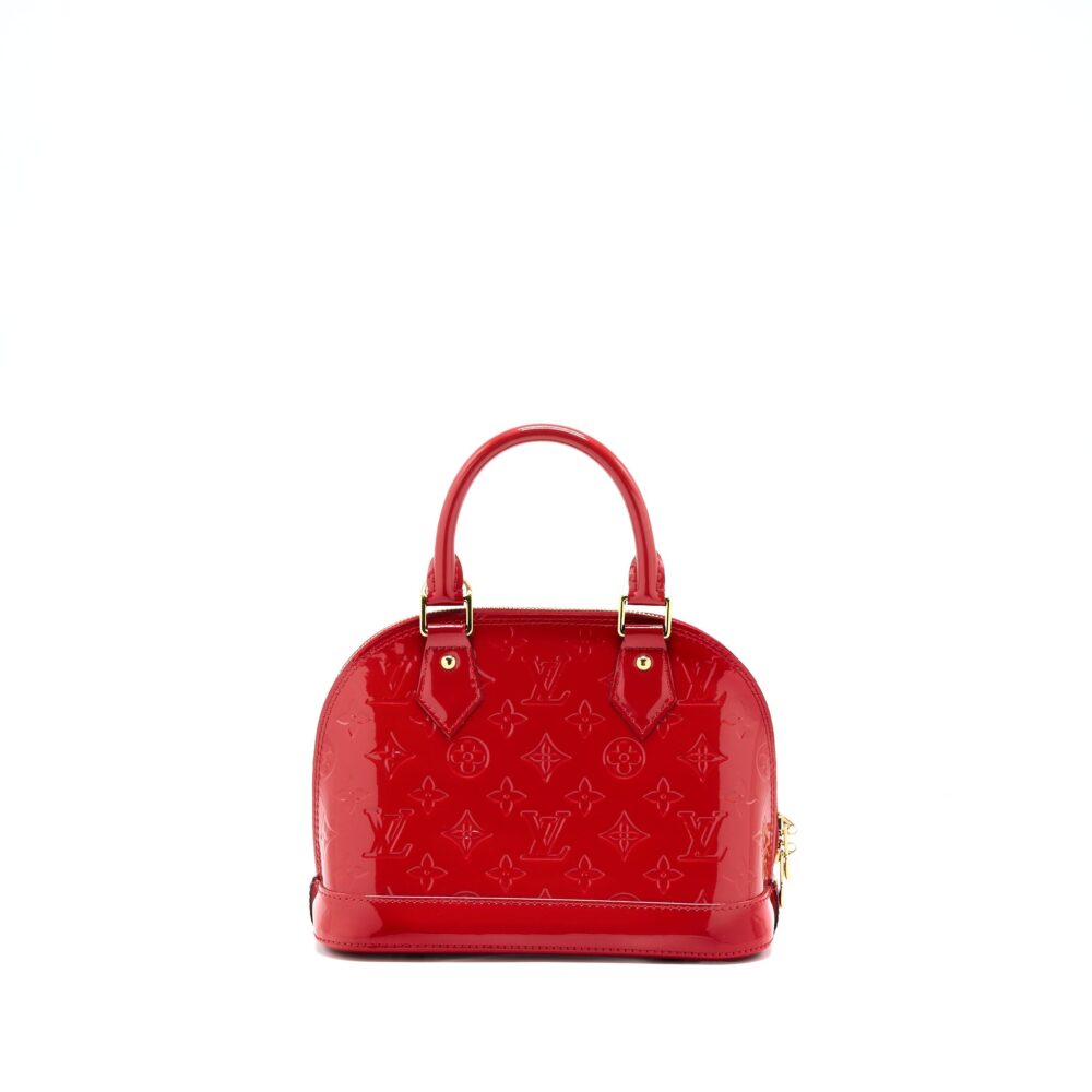 AAA Replica Louis Vuitton LV ALMA BB VERNIS RED GHW