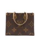 AAA Replica Louis Vuitton LV ON THE GO MM MONOGRAM COATED MONOGRAM REVERSE CANVAS GHW
