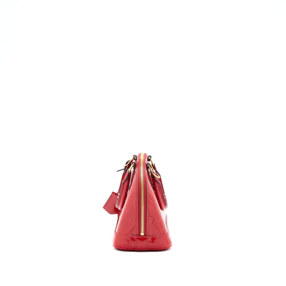 AAA Replica Louis Vuitton LV ALMA BB VERNIS RED GHW