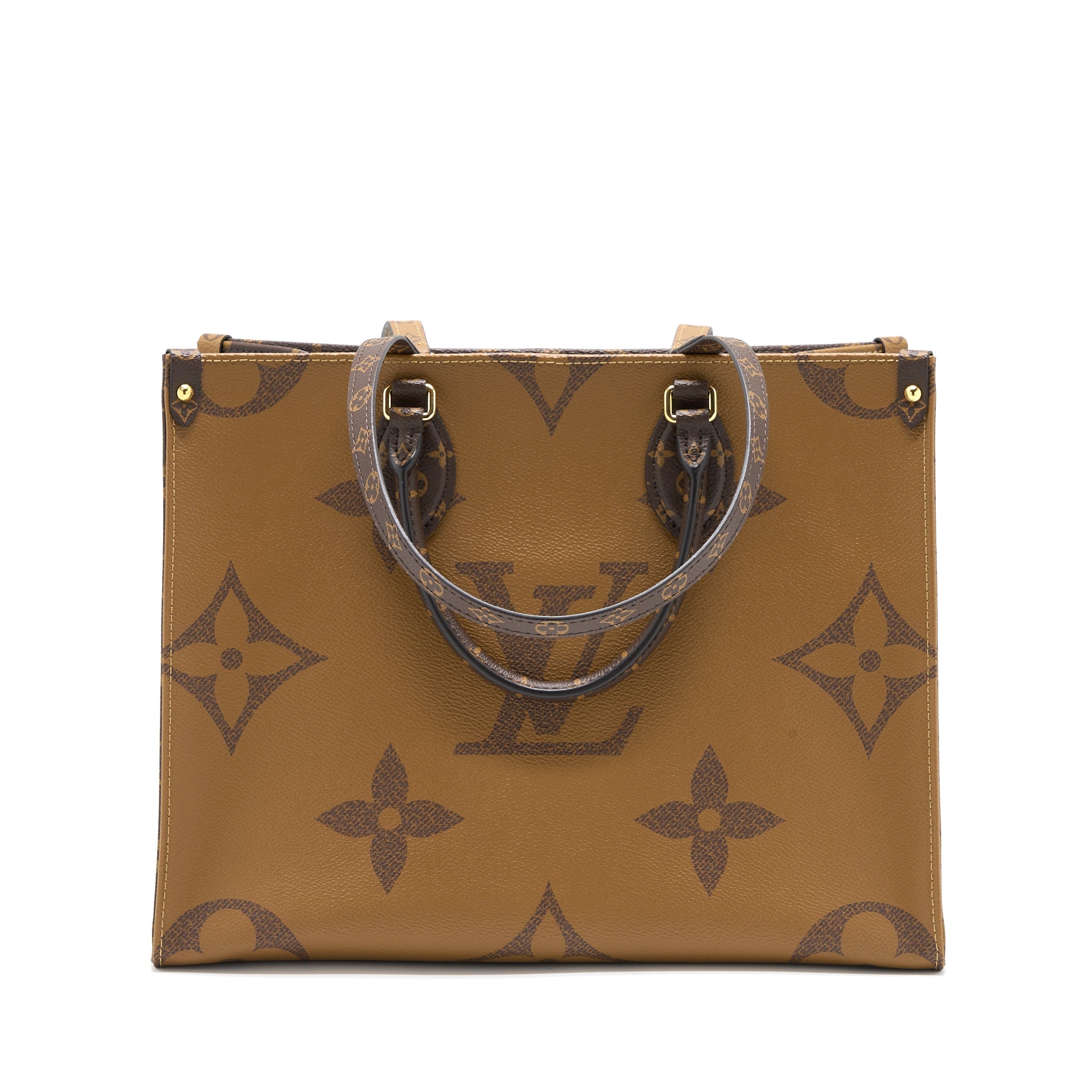 AAA Replica Louis Vuitton LV ON THE GO MM MONOGRAM COATED MONOGRAM REVERSE CANVAS GHW