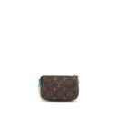 AAA Replica Louis Vuitton LV MINI POCHETTE ACCESSORIES MONOGRAM CANVAS/BLUE GHW