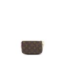 AAA Replica Louis Vuitton LV MINI POCHETTE ACCESSORIES MONOGRAM CANVAS/PINK GHW