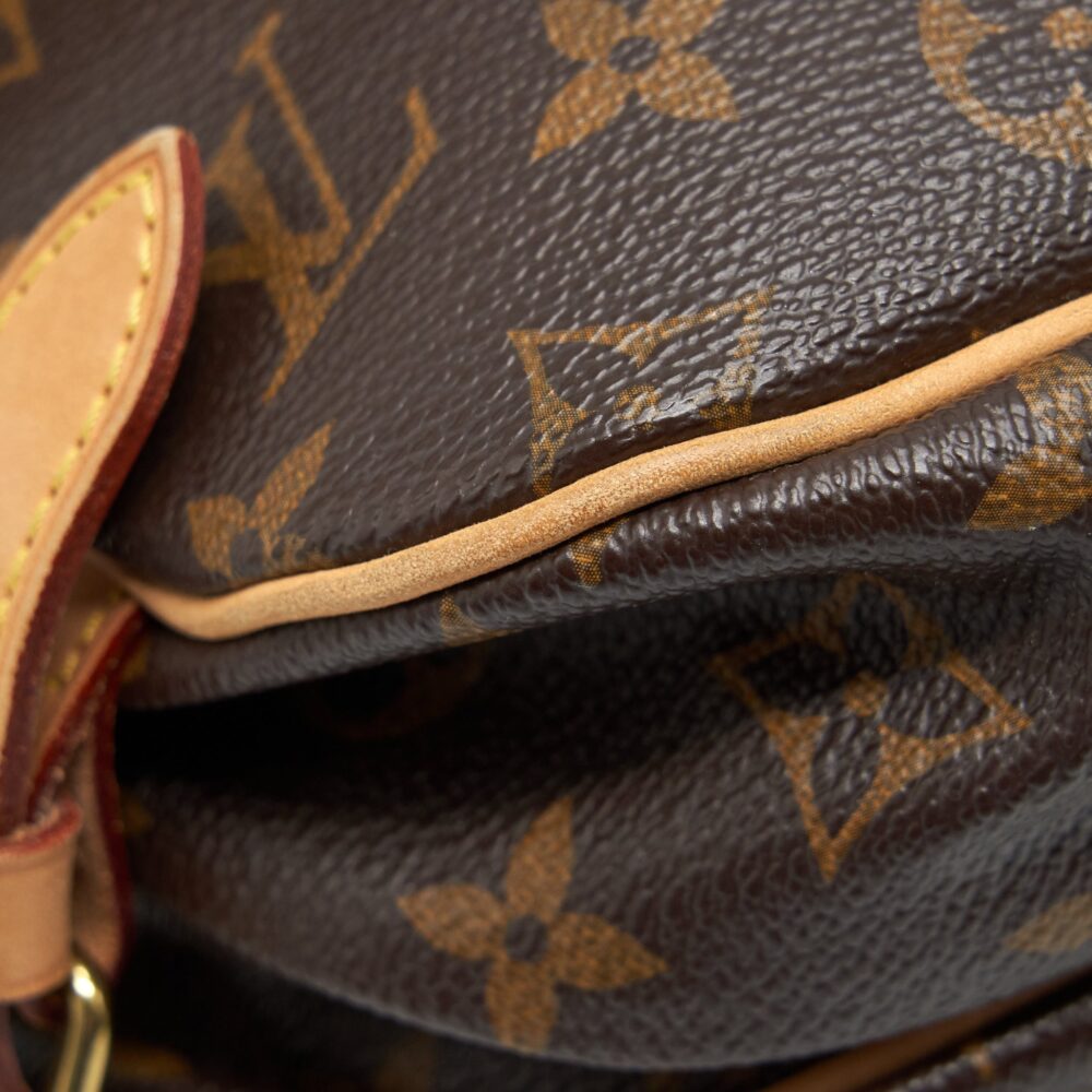 AAA Replica Louis Vuitton LV VINTAGE DOUBLE SIDE CROSSBODY BAG MONOGRAM CANVAS GHW