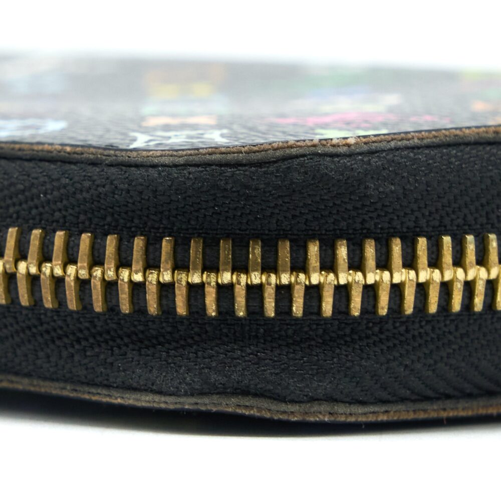 AAA Replica Louis Vuitton LV ZIPPY LONG WALLET BLACK MULTICOLOUR MONOGRAM CANVAS GHW