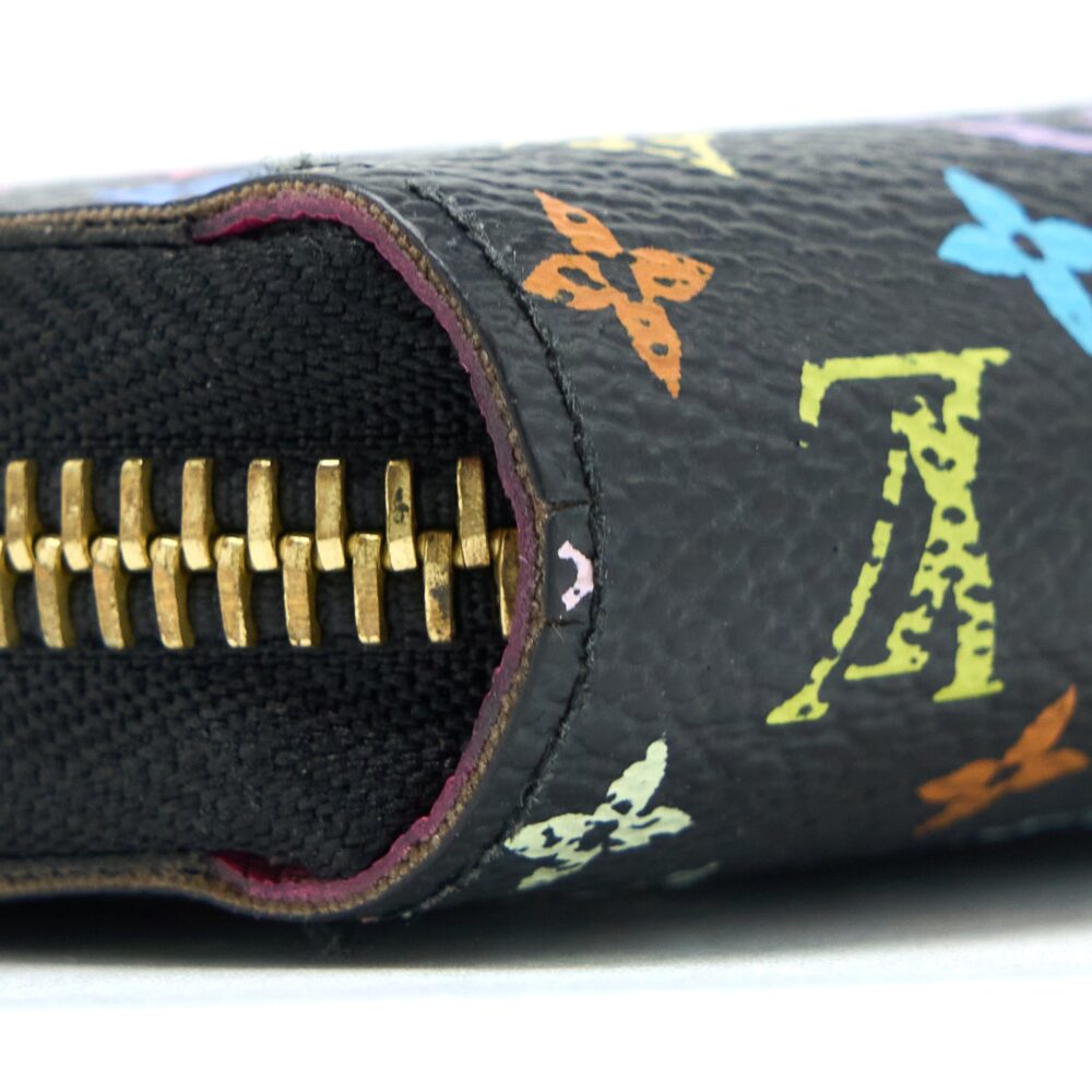 AAA Replica Louis Vuitton LV ZIPPY LONG WALLET BLACK MULTICOLOUR MONOGRAM CANVAS GHW