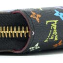 AAA Replica Louis Vuitton LV ZIPPY LONG WALLET BLACK MULTICOLOUR MONOGRAM CANVAS GHW