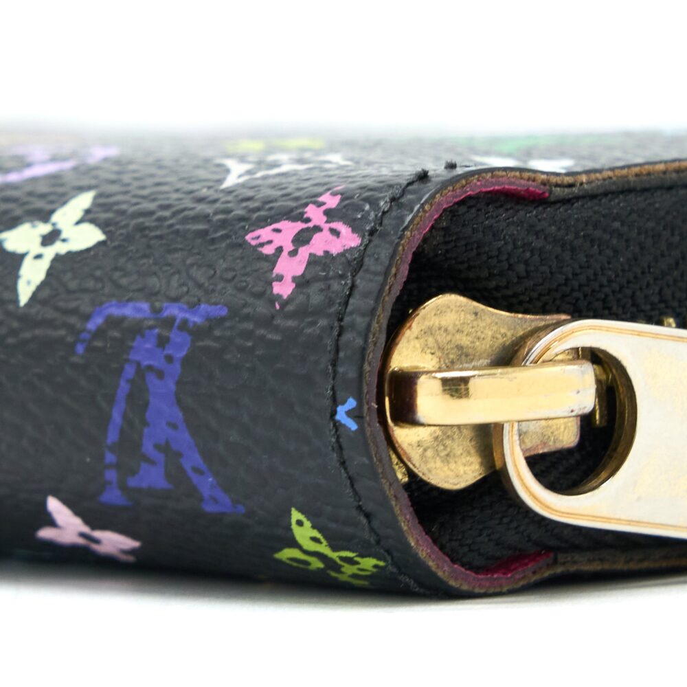 AAA Replica Louis Vuitton LV ZIPPY LONG WALLET BLACK MULTICOLOUR MONOGRAM CANVAS GHW