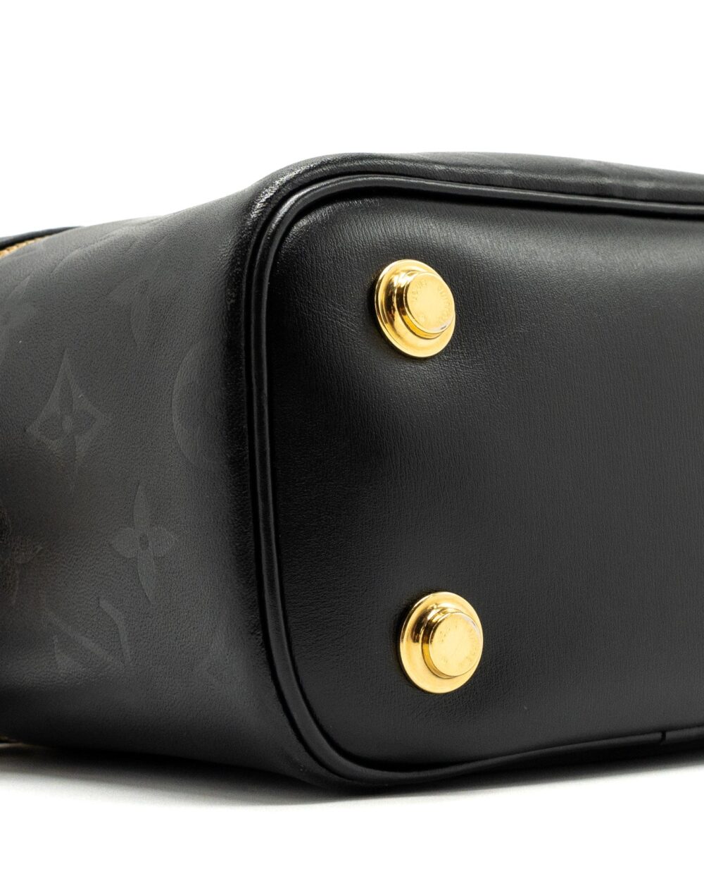 AAA Replica Louis Vuitton LV VANITY PM MONOGRAM LAMBSKIN BLACK GHW