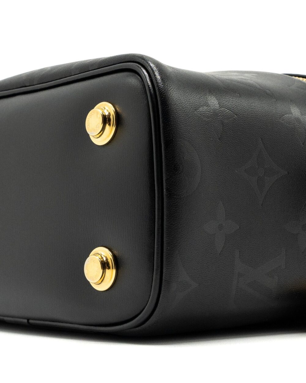 AAA Replica Louis Vuitton LV VANITY PM MONOGRAM LAMBSKIN BLACK GHW
