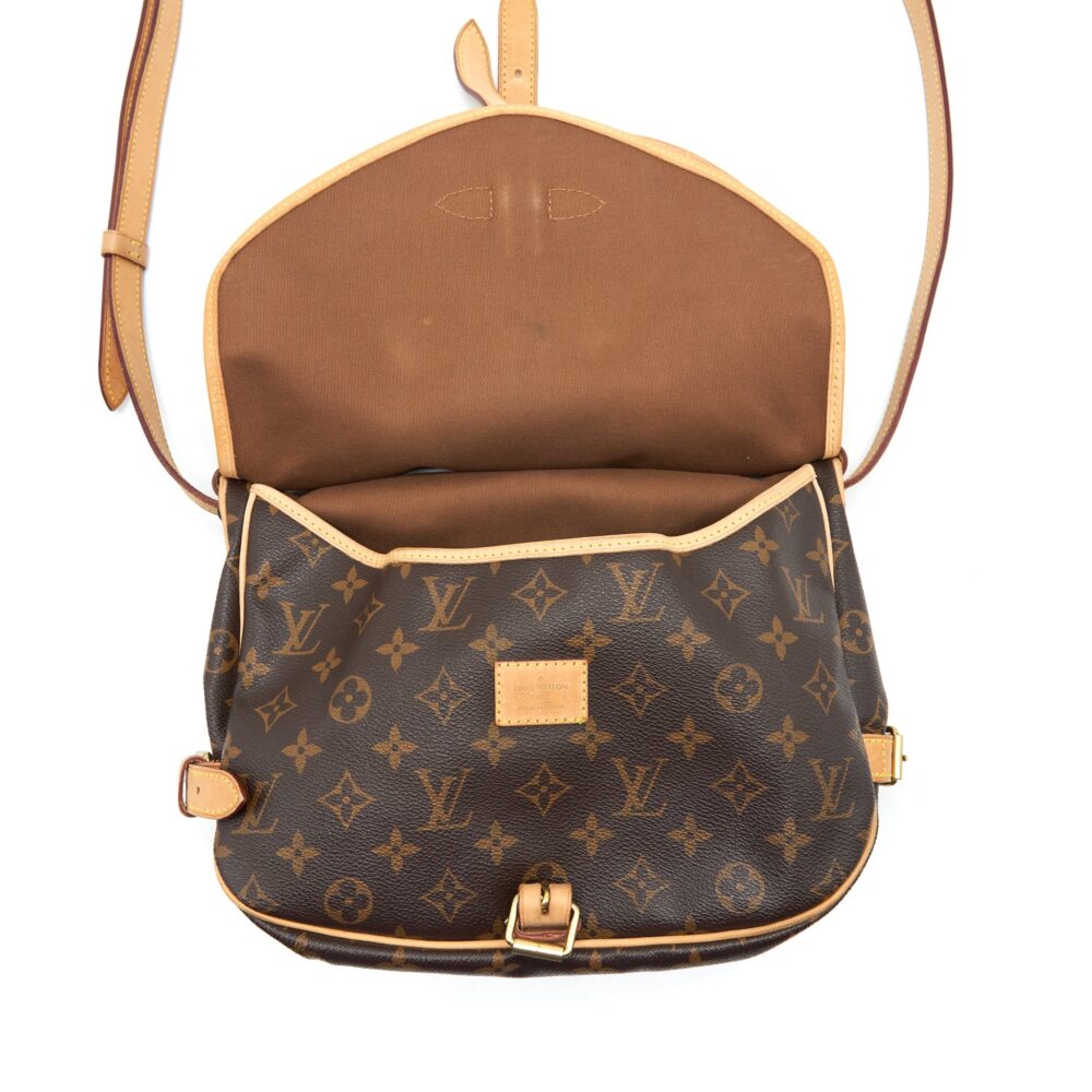 AAA Replica Louis Vuitton LV VINTAGE DOUBLE SIDE CROSSBODY BAG MONOGRAM CANVAS GHW