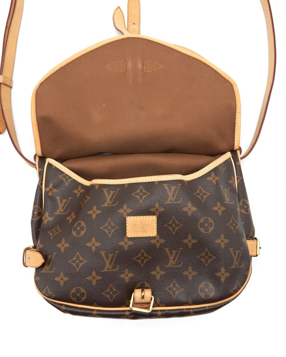 AAA Replica Louis Vuitton LV VINTAGE DOUBLE SIDE CROSSBODY BAG MONOGRAM CANVAS GHW